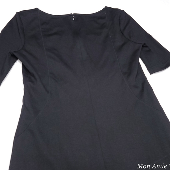 NUE By Shani Built-In Shapewear Midi Dress Size 4 Black - Picture 6 of 15